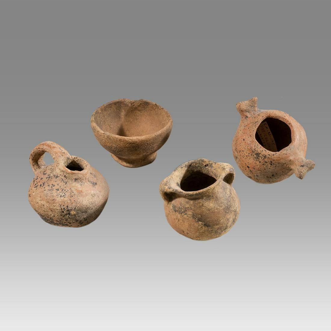 Pre Columbian Mayan Effigy Bowls (4) Ca. 600 to 900 AD. (1 of 2)