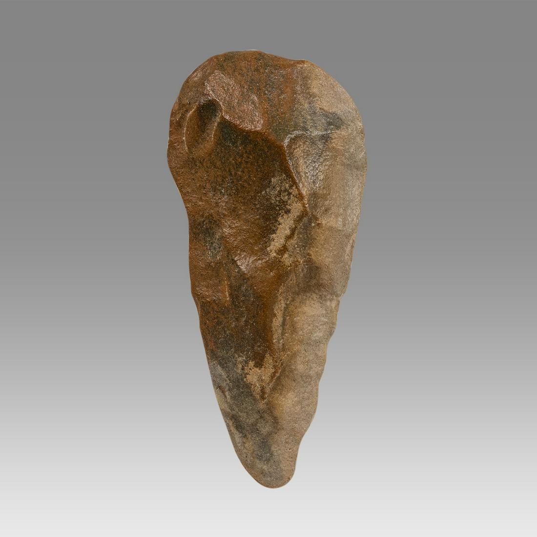 Acheulean Pike Type Flint Hand Axe Ca. 500,000-700,000 B.P.  North Africa. (1 of 2)
