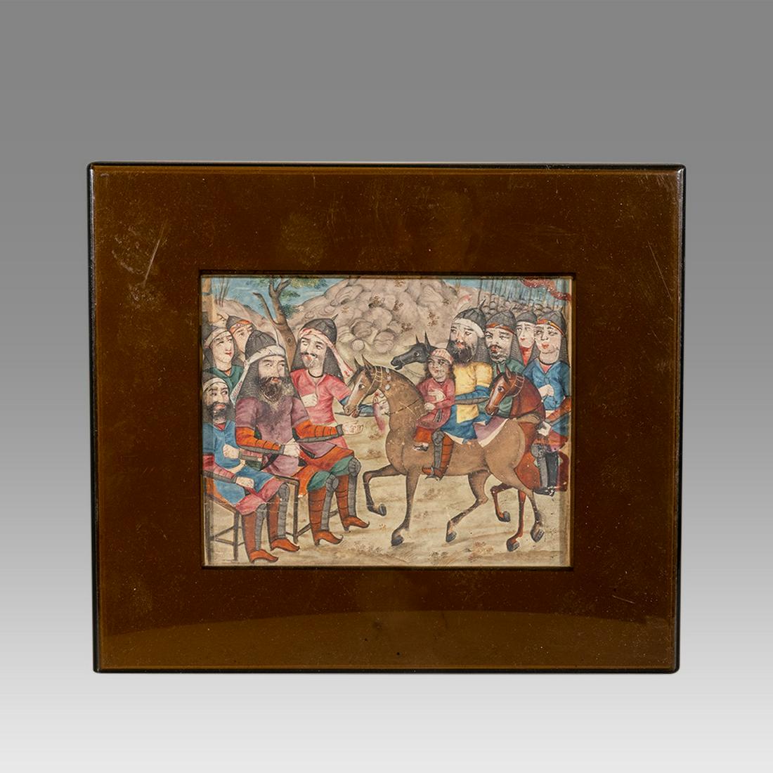 Islamic Persian Miniature Painting. (1 of 2)