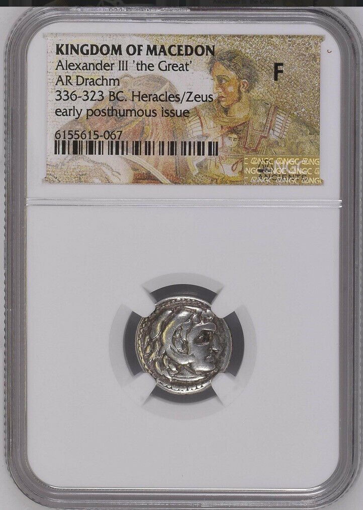 Alexander III 'the Great' KINGDOM OF MACEDON AR Drachm 336-323 BC. NGC Certified. (1 of 2)
