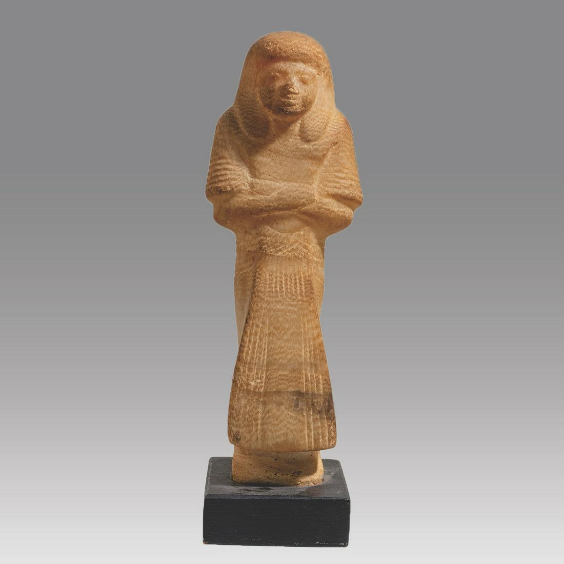 Egyptian style Alabaster Foreman Type Ushabti (1 of 8)