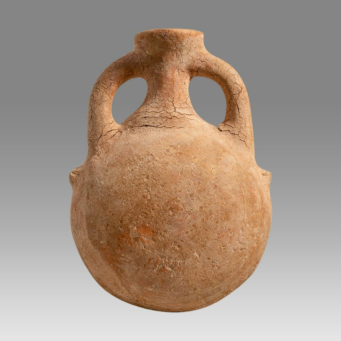 Ancient Cypriot Terracotta Flask c.1000-700 BC. (1 of 3)