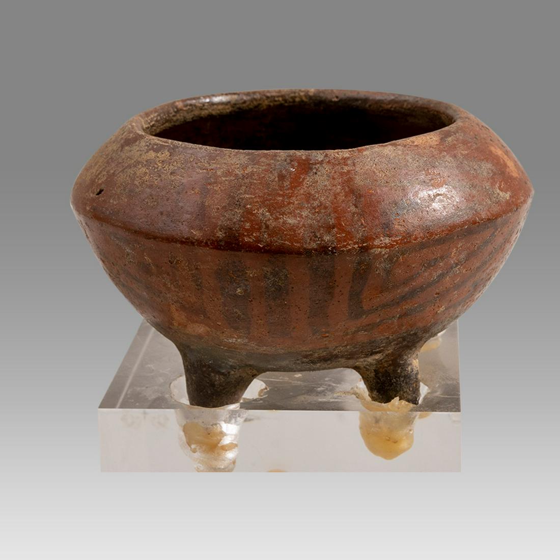 Ecuador, Small carinated bowl, 4 small feet, Piertal-Carchi, 600-1000 AD. (1 of 3)