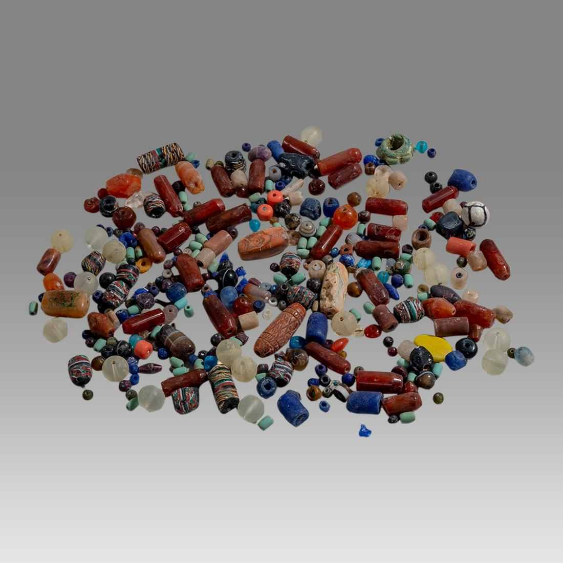 Large Lot of Ancient Roman and Islamic Agate and Glass Loose Beads. (1 of 1)