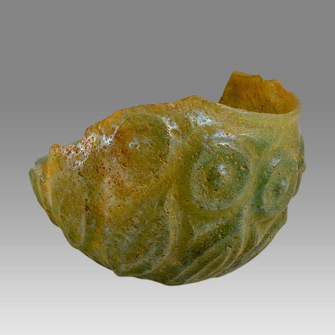 Ancient Sasanian Cut Glass Bowl c.5th century AD. (1 of 2)