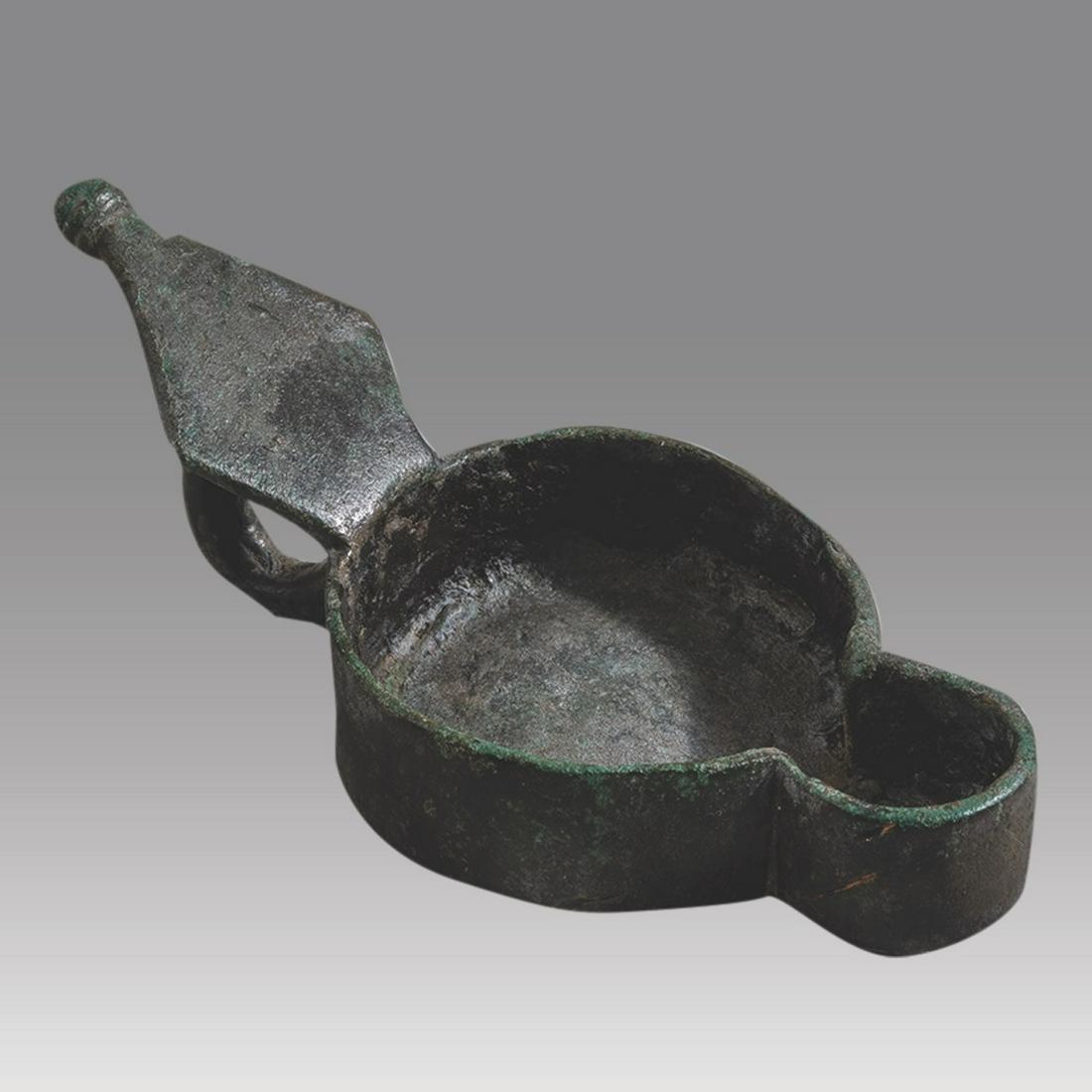 Ancient Roman Bronze Oil Lamp c.1st-4th century AD. (1 of 2)