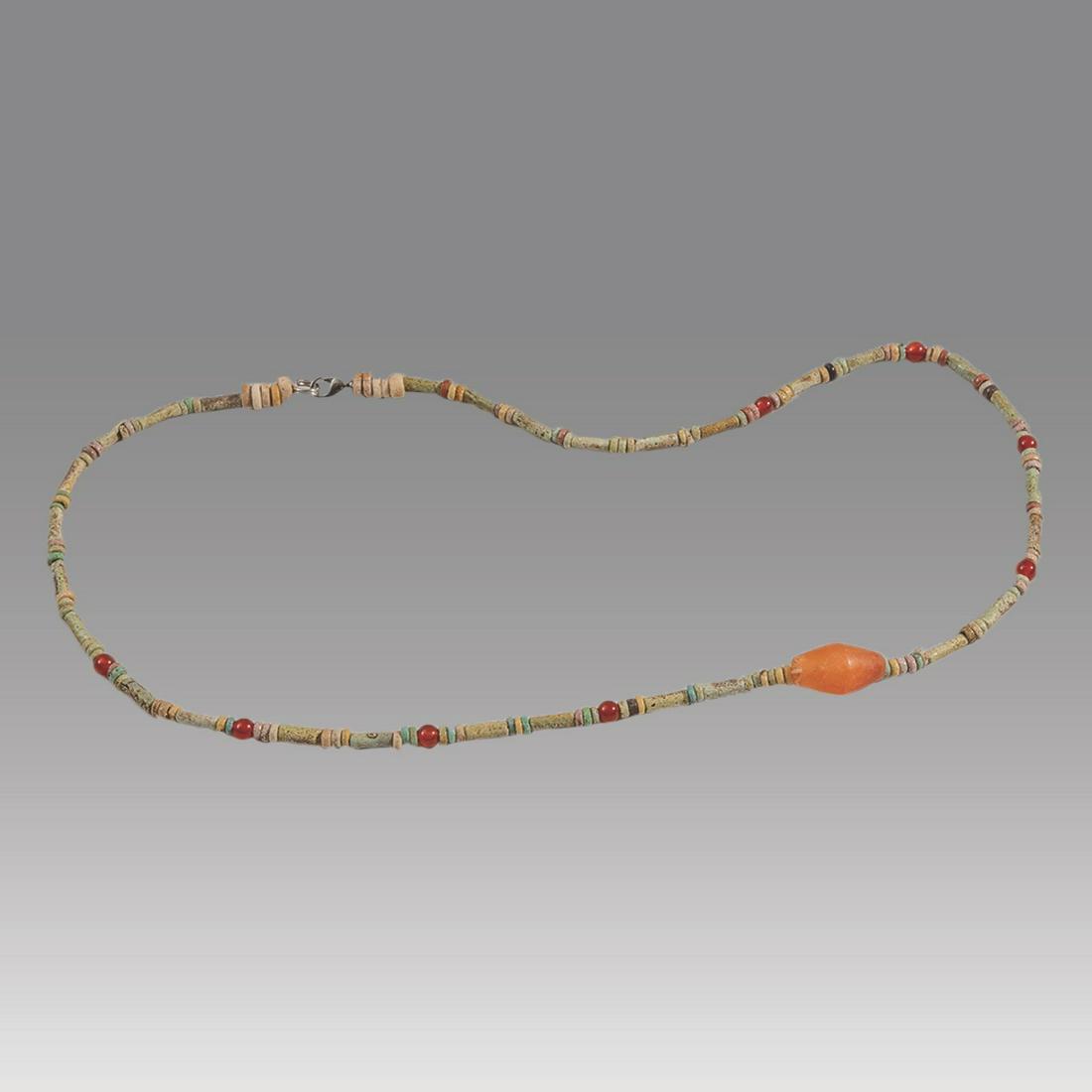 Ancient Egyptian Faience Bead Necklace c.300-50 BC. (1 of 1)