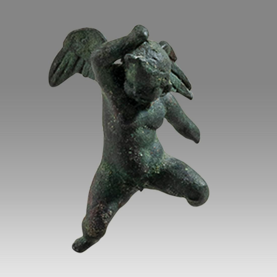 Ancient Roman Bronze Figure Of Eros c.1st-2nd century AD. (1 of 5)