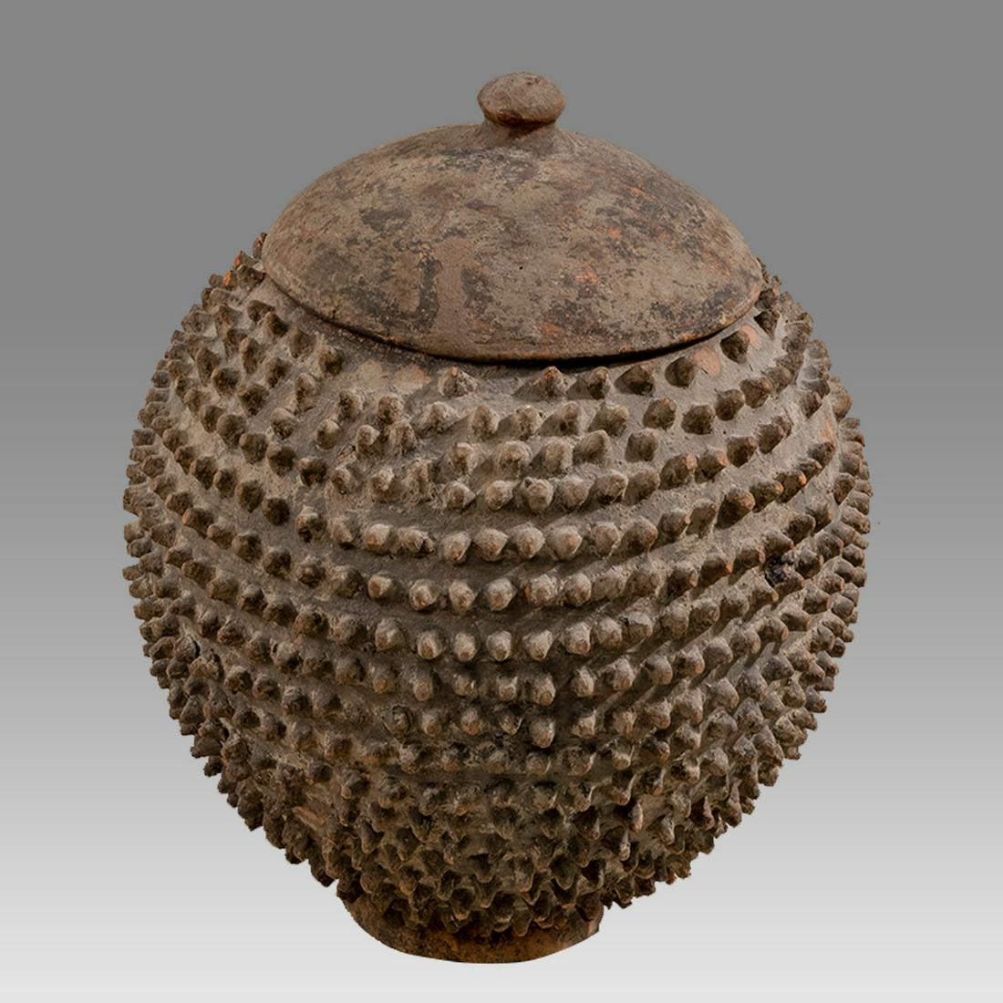 Africa Lobi Terracotta Vessel With Lid c.early 20th century. (1 of 3)