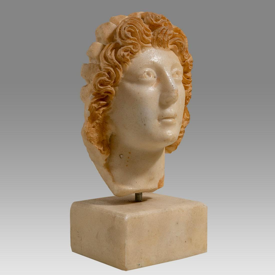 Roman Style Marble head of a Youth. (1 of 4)