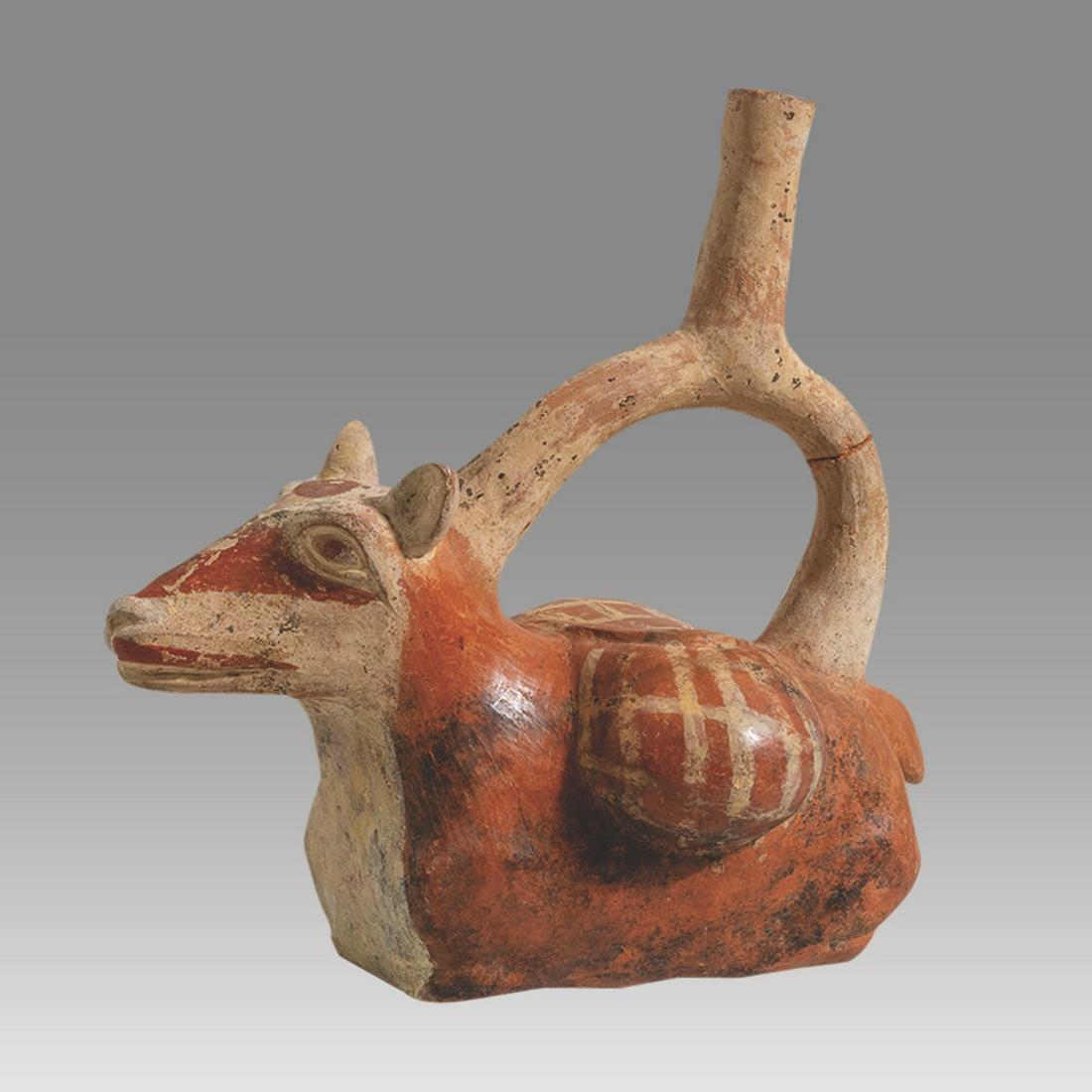 Moche 4 Style Lama Vessel. (1 of 3)