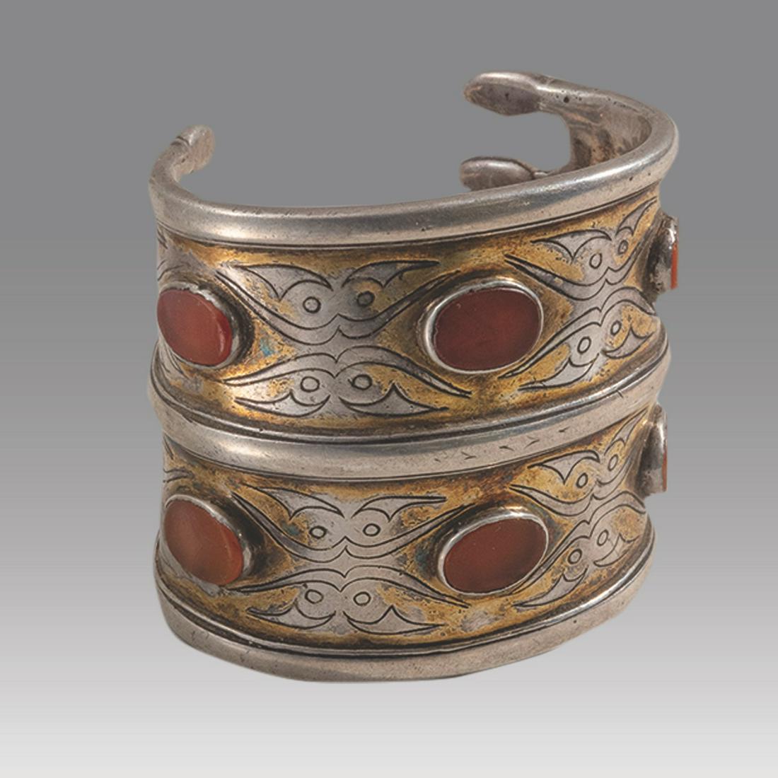 Antique Turkmenistan Silver bracelet Tribal Jewelry. (1 of 1)