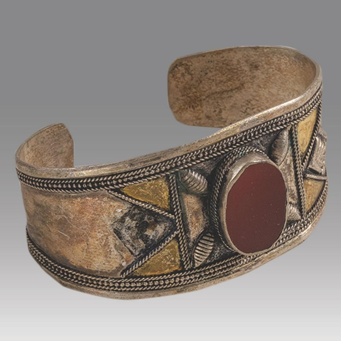 Antique Turkmenistan Silver bracelet Tribal Jewelry. (1 of 2)