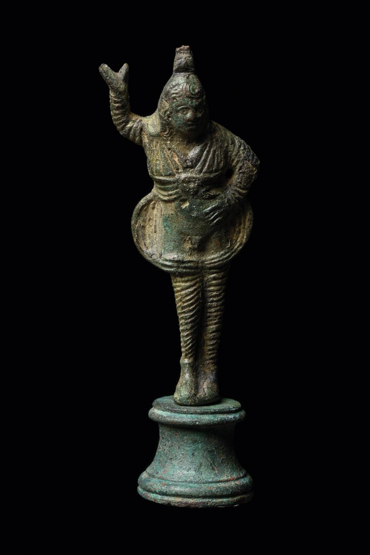 Ancient Roman Bronze Figure of Lar c.2nd century AD. (1 of 4)