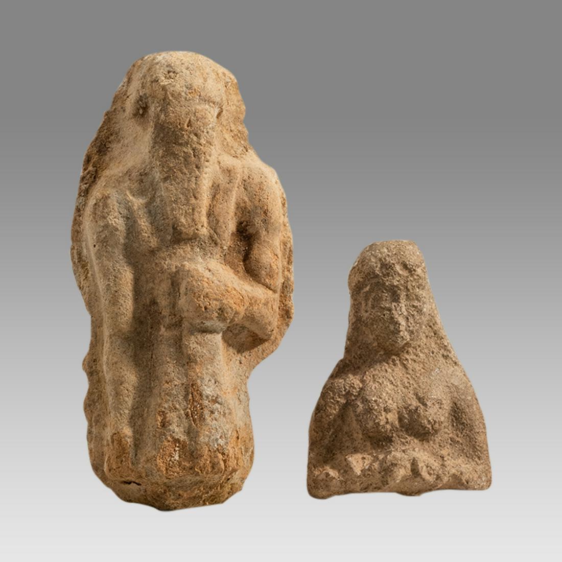 Lot of Two Near Eastern Terracotta Statuettes c.900-600 BC. (1 of 2)