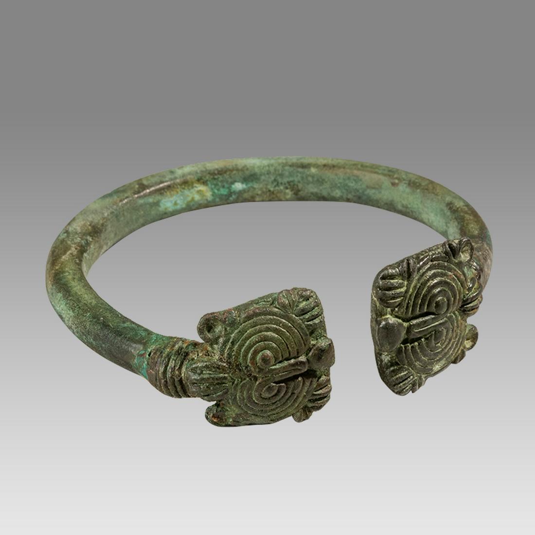 Ancient Luristan Bronze Bracelet c.1000 BC. (1 of 2)