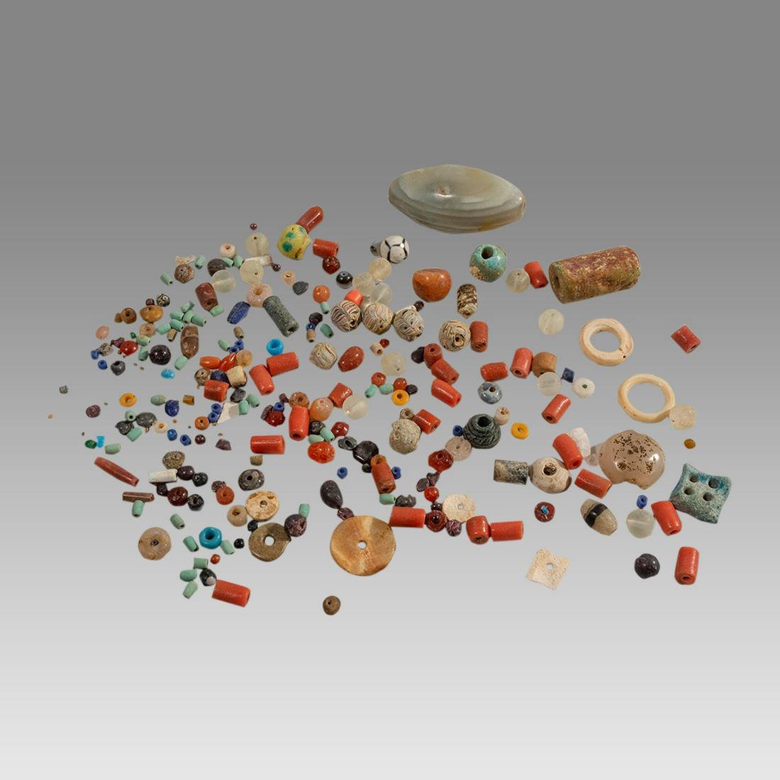 Large Lot of Ancient Roman And Islamic Glass and stone beads. (1 of 1)