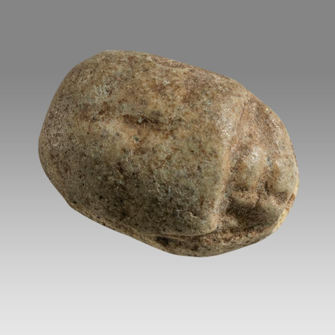 Ancient Egyptian Steatite stone Scarab c.15001100 BCE. (0148) on Aug