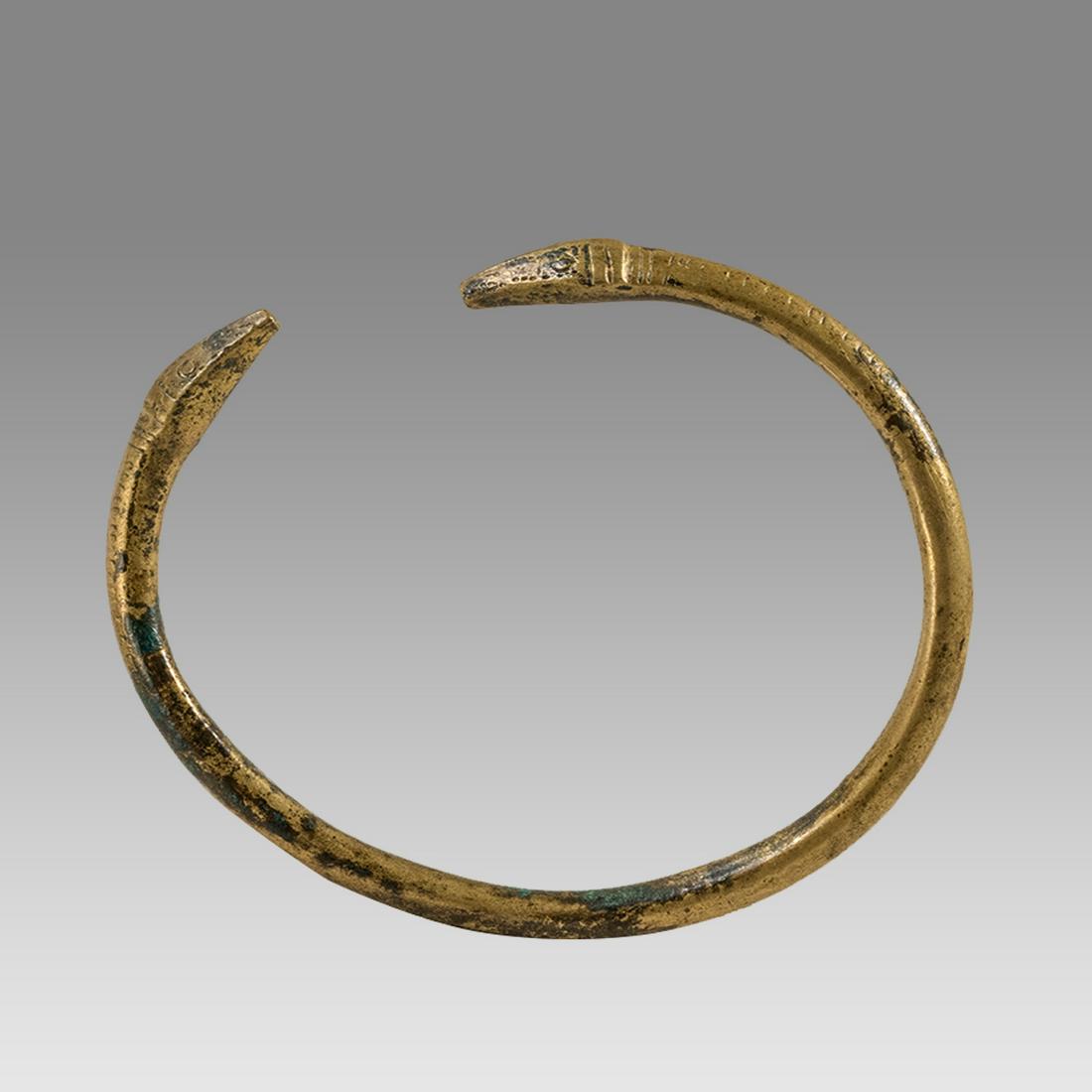 Ancient Roman Egypt Snake Bronze Bracelet c.2nd century AD. (1 of 2)