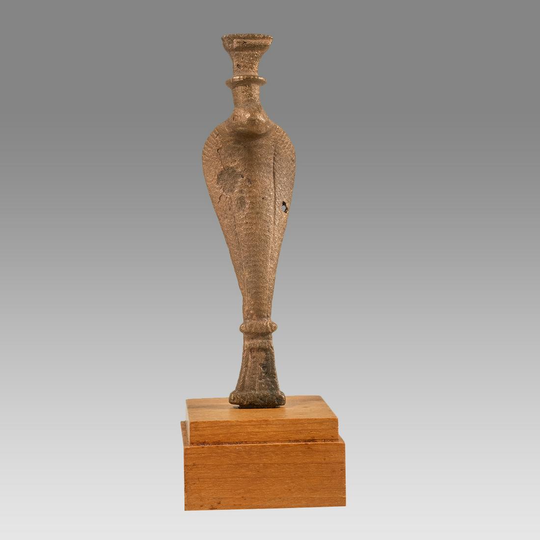 Egyptian Bronze Uraeus probably ancient. (1 of 3)