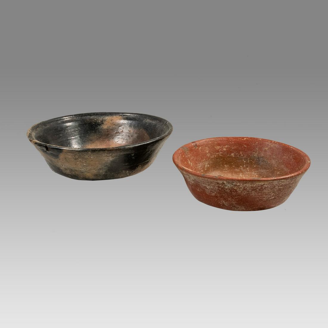 Ancient Pre Columbian Mayan Bowls, Ca. 600 to 900 AD.(2) (1 of 2)