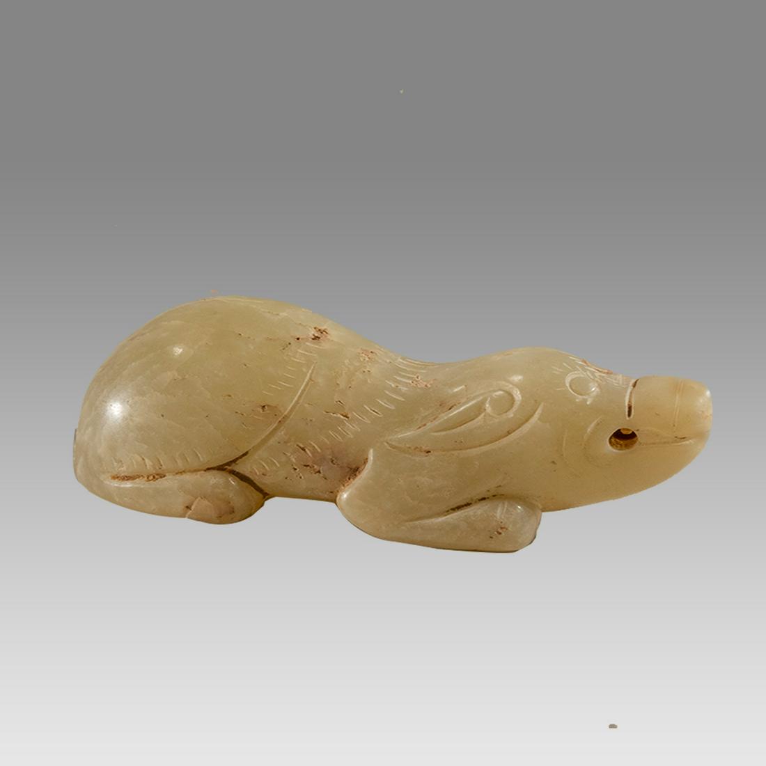 Chinese Small Jade Dragon probably 19th Century. (1 of 2)
