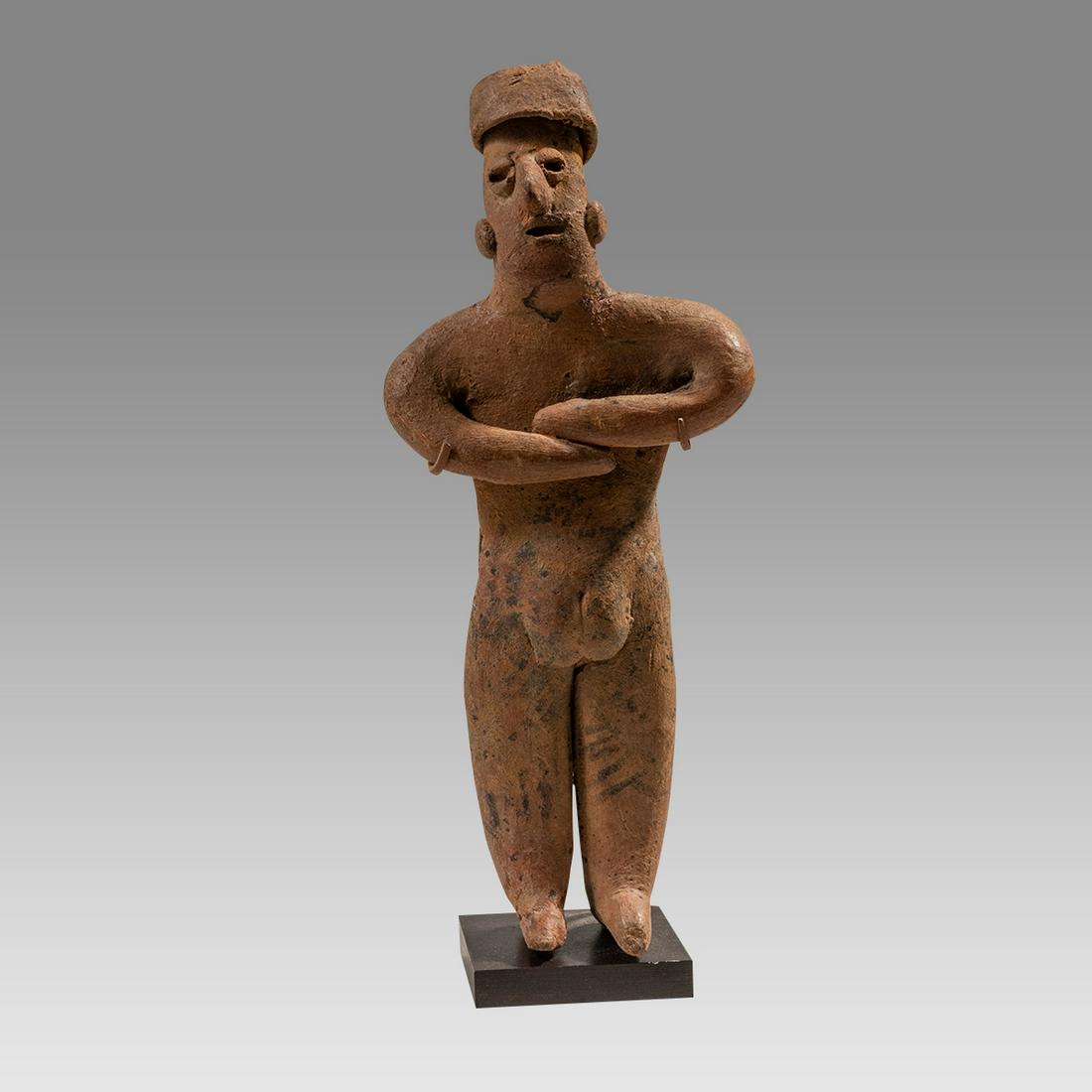 Pre Columbian Standing Colima Flat Figure Ca. 200 BC to 300 AD. (1 of 3)