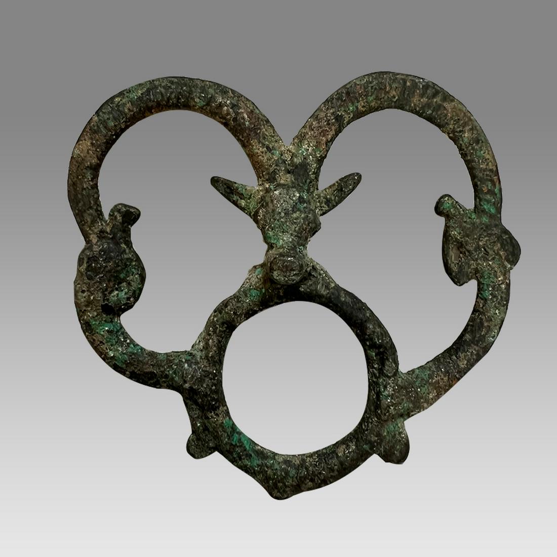 Ancient Near Eastern Luristan Bronze Finial c.1000 BC. (1 of 2)