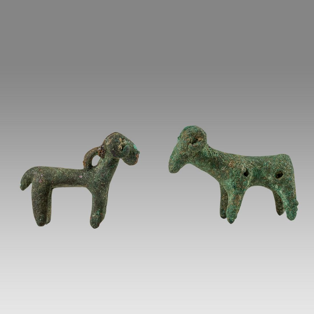 Lot of 2 Ancient Luristan Bronze Animals c.1000 BC. (1 of 2)