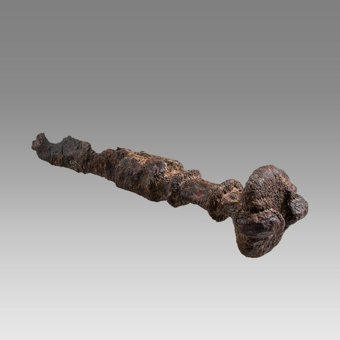 Ancient Luristan Large Iron Sword Handle c.1000 BC. (1 of 2)