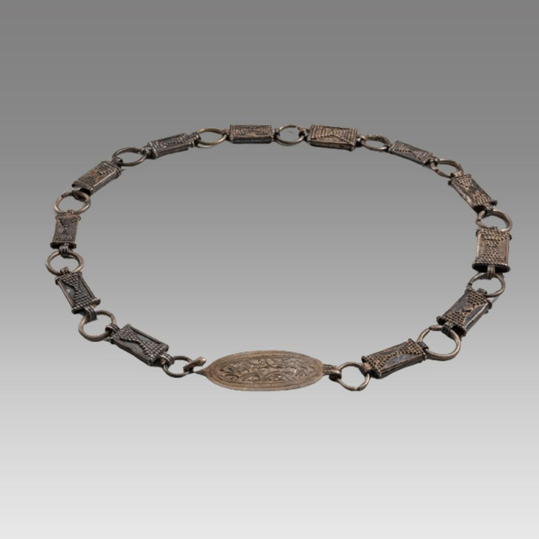 Antique Middle Eastern Silver Belt. (1 of 3)