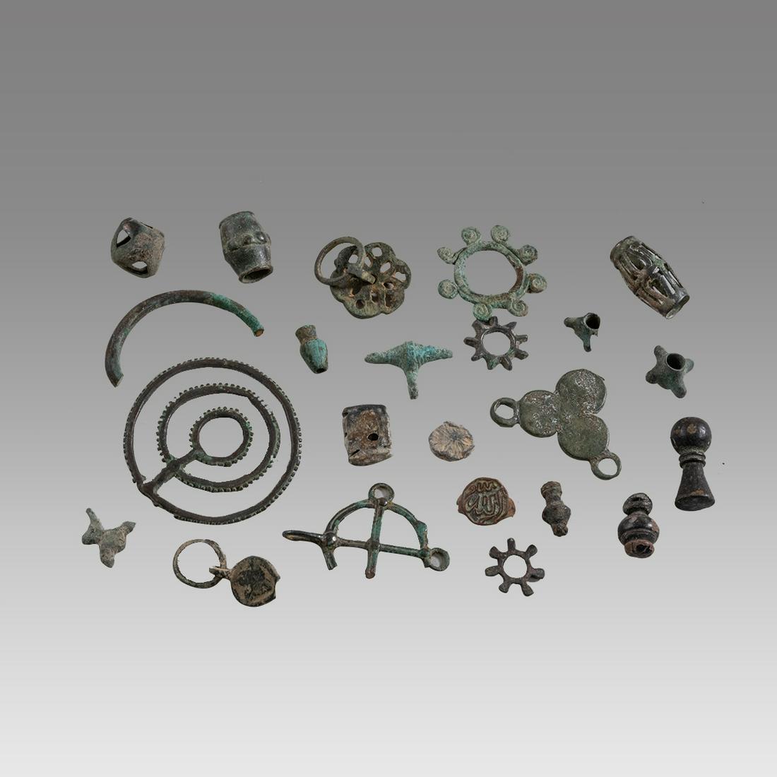 Lot Of 24 Ancient Roman Bronze Ornaments and Misc c.1st-2nd century AD. (1 of 1)