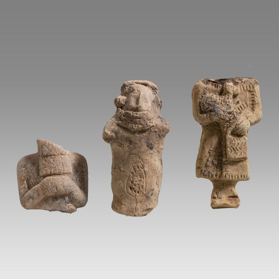Lot of 3 Near Eastern Terracotta Statuettes c.900-600 BC. (1 of 3)