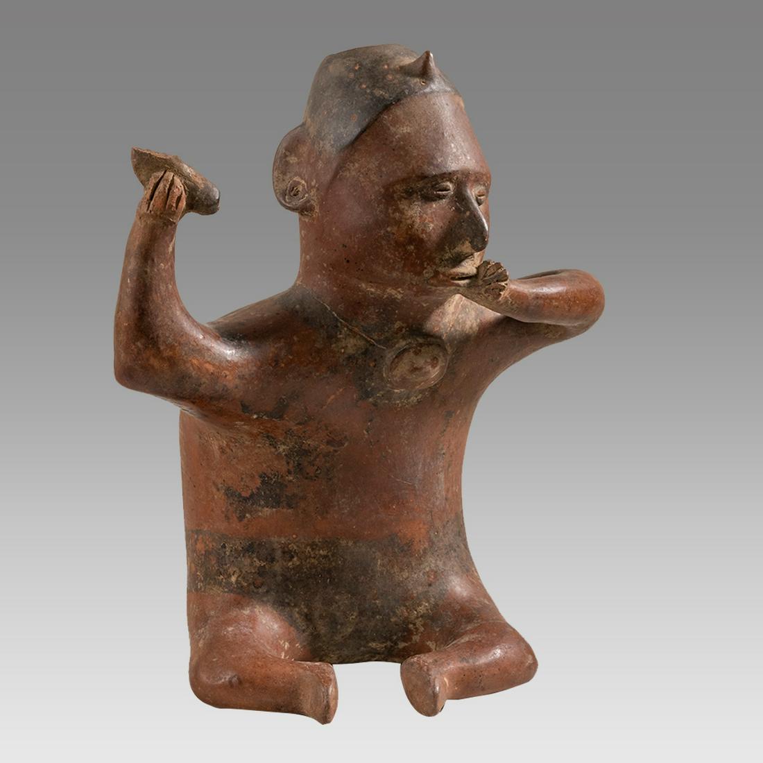 Ancient Colima Seated Figure Ca. 100 B.C. - 250 A.D. Colima, Mexico. (1 of 4)