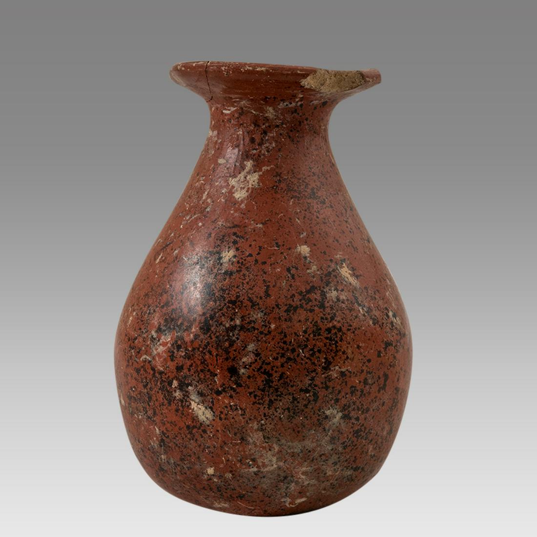 Redware Pottery Bottle Chupicuaro, Mexico. Ca. 400-100 B.C. (1 of 3)