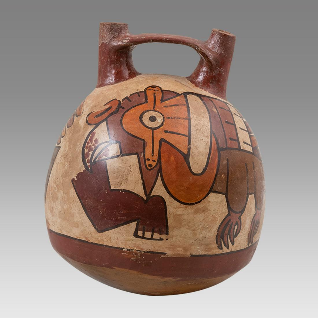 Ancient Pre Columbian Nazca Polichrome Vessel c.500-700 AD. (1 of 3)