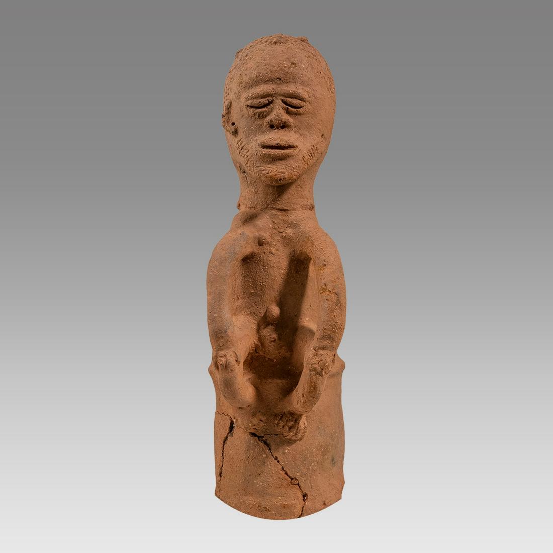 Large Nok figure-Terracotta of a man. NOK, NIGERIA, II CENTURY BC - II CENTURY CE. (1 of 5)