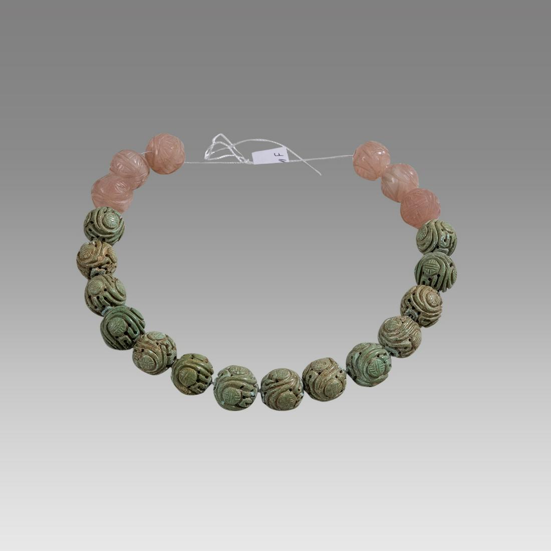 Chinese Stone bead Necklace. (1 of 1)