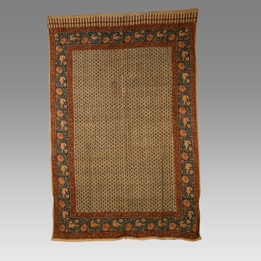 Persian Wood Block print Textile. (1 of 2)