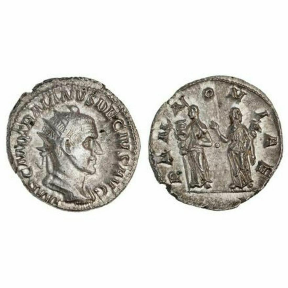 Roman Imperial. Trajan Decius (249-251). AR Antoninianus, struck 250. (1 of 1)