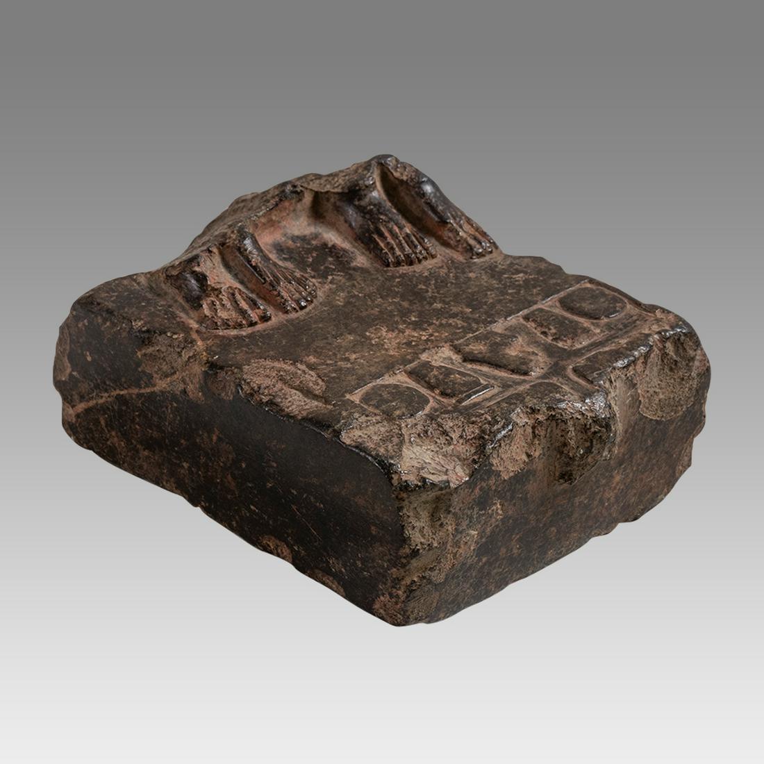 Ancient Egyptian Hardstone offering statue base Late Period c.600 BC. (1 of 3)