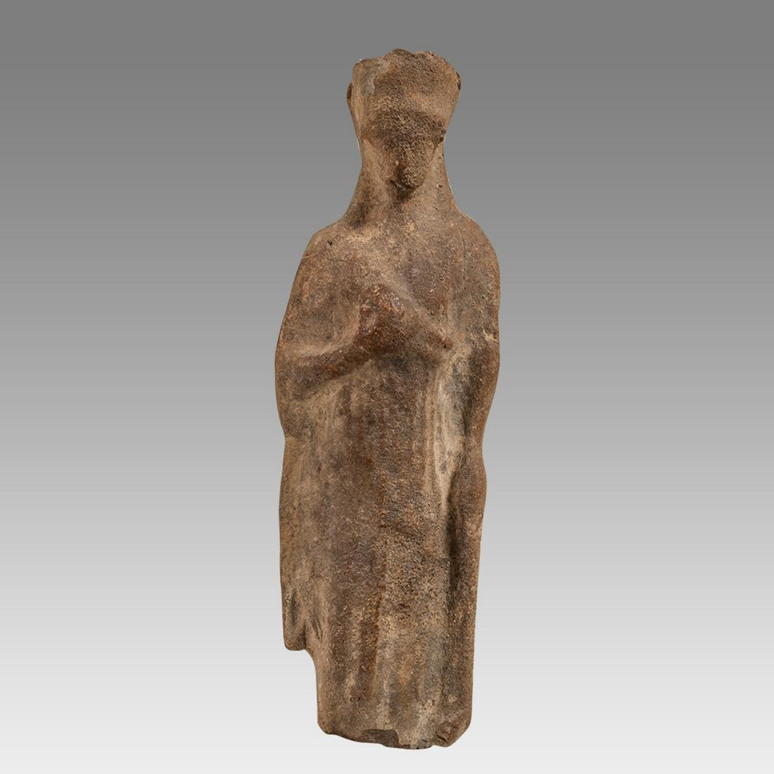Ancient Helenistic terracotta figurine c.1st century BC. (1 of 2)