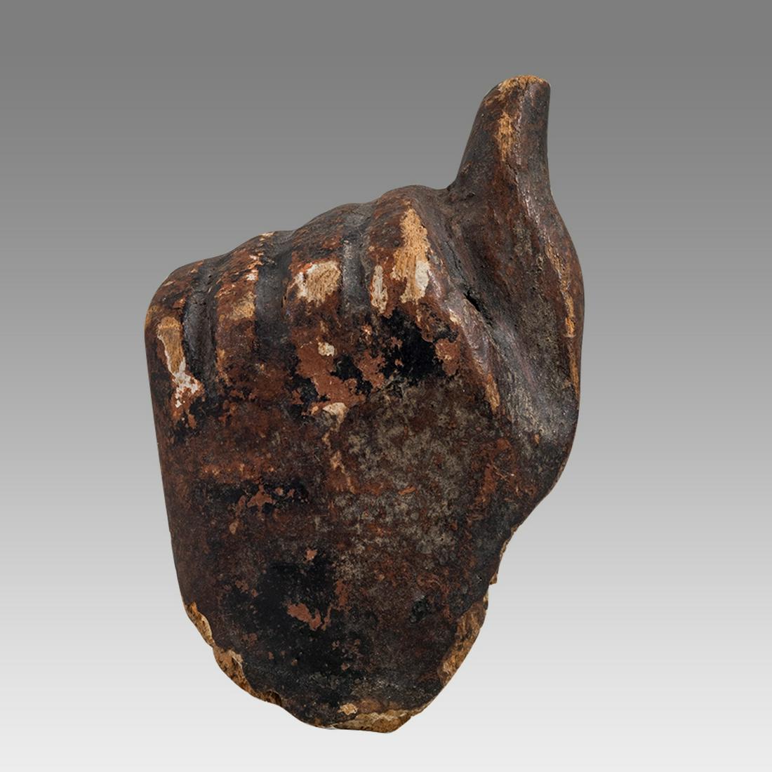 Ancient Egyptian Late Period Hand from a sarcophagus c.500-30 BC. (1 of 2)