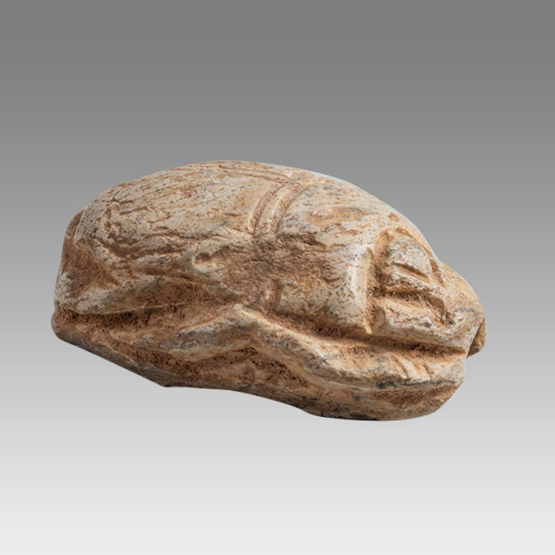 Ancient Egyptian scarab c.1100-1500 BC. (1 of 2)