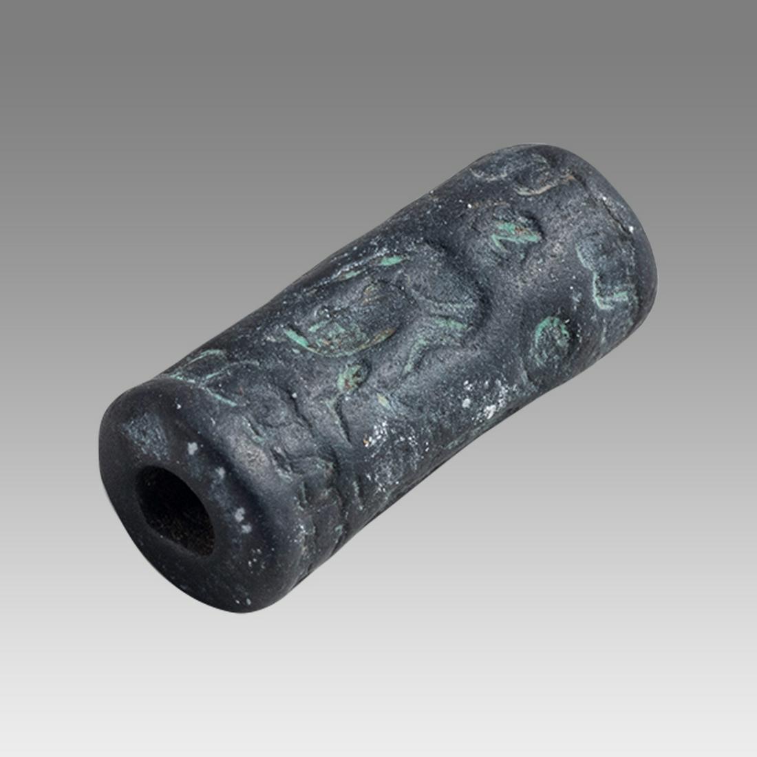 Ancient Near Eastern Hematite Seal C.900 Bc.