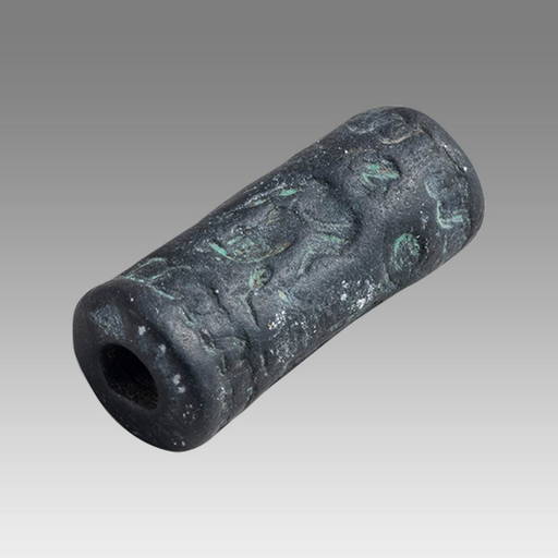 Ancient Near Eastern Hematite Seal C.900 Bc.