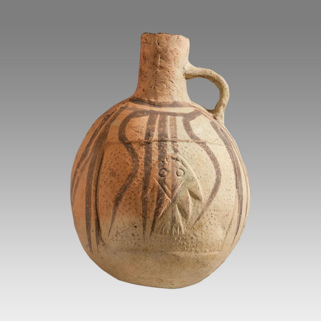 Ancient Pre Columbian Chancay-Huacho Polychrome Jora Vessel c.1100-1475AD. (1 of 3)