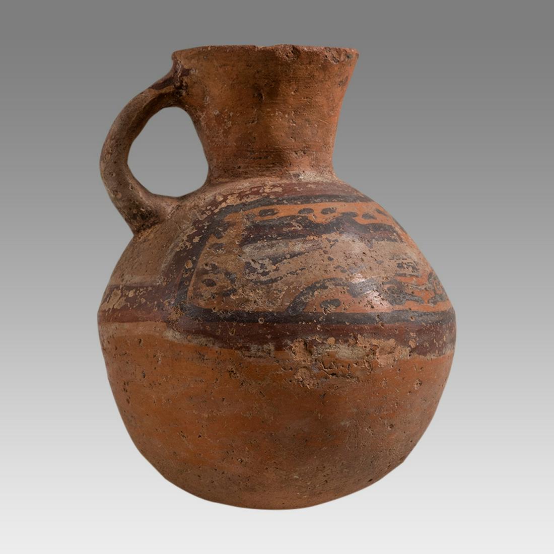 Ancient Pre Columbian Chavin Polychrome Jug c.1200-200 BC. (1 of 3)