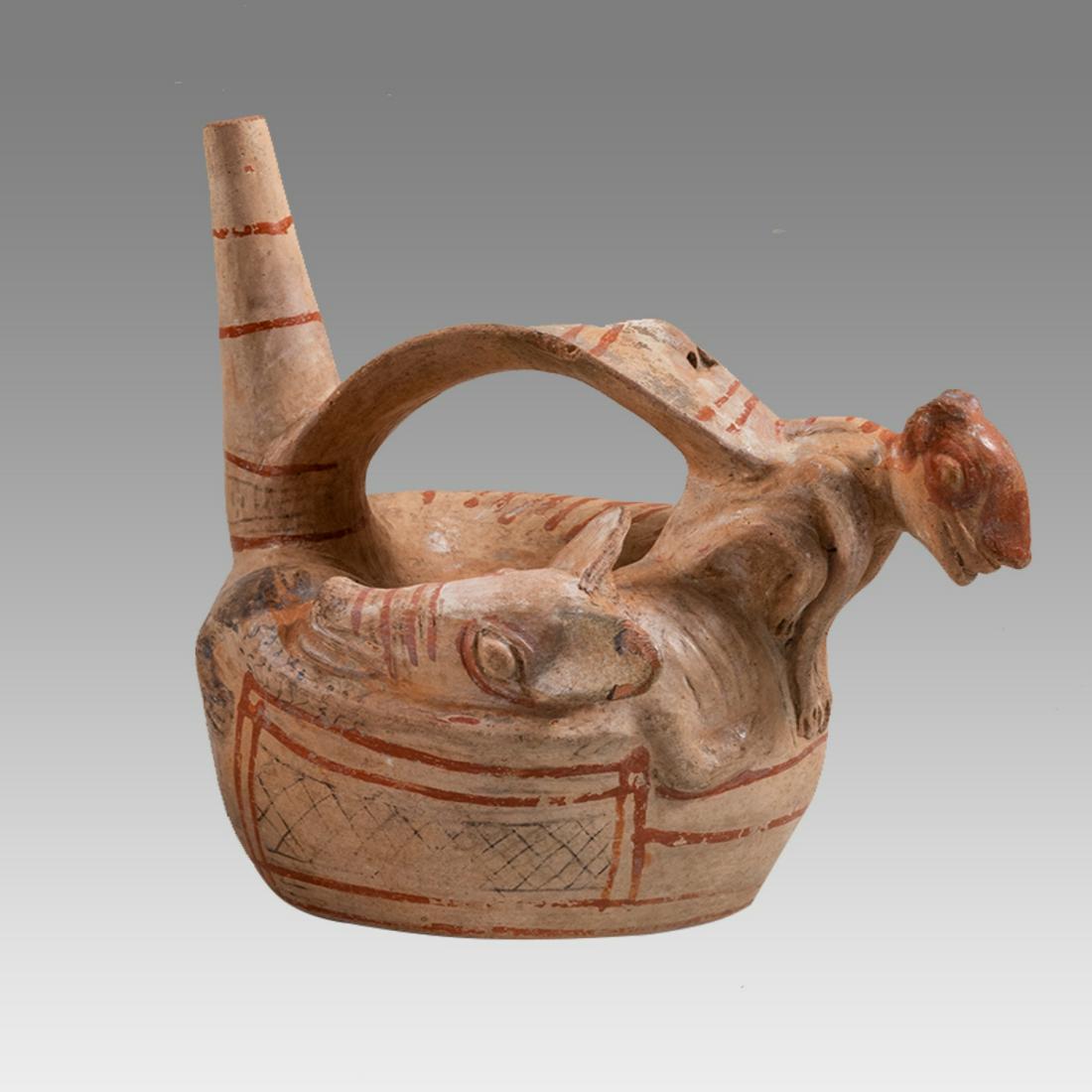 Sican Whistling Pottery Vessel. (1 of 4)