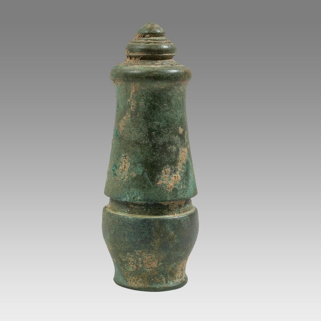 Gandharan Small Bronze Lidded Vessel c.5th century AD. (1 of 2)